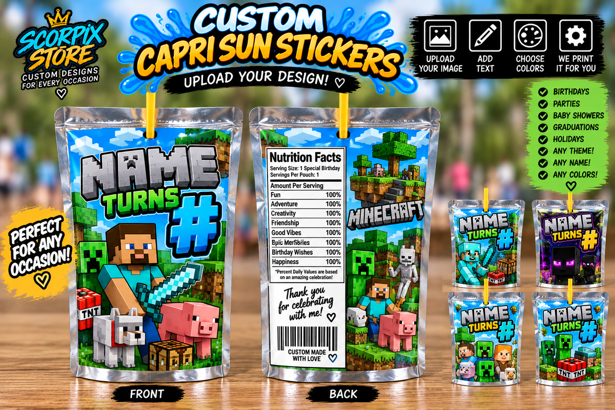 CUSTOM JUICE LABELS !