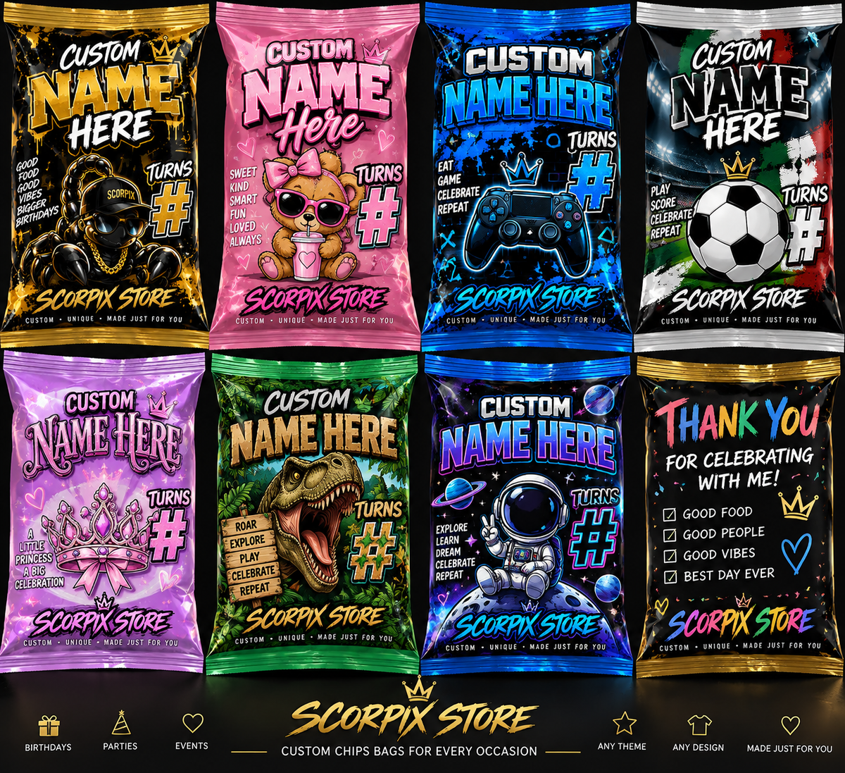 CUSTOM CHIP BAGS!