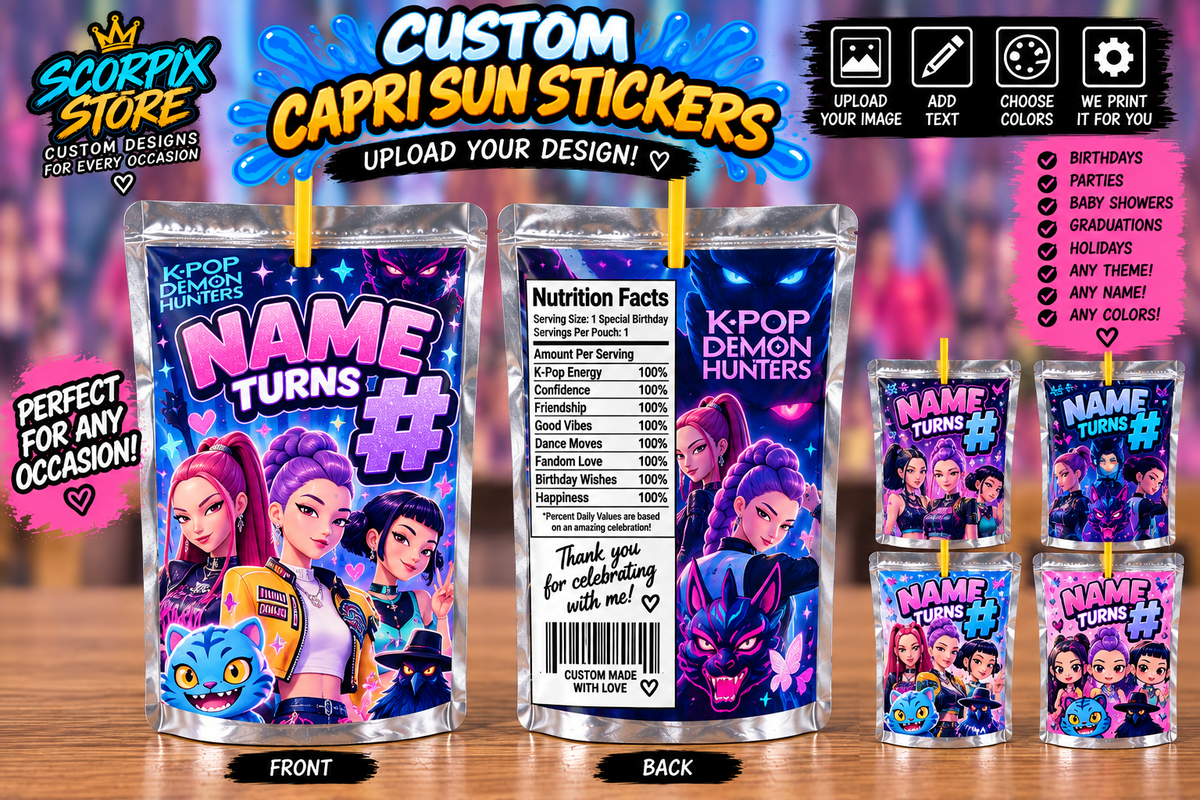 CUSTOM JUICE LABELS !