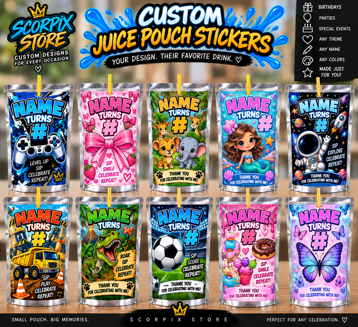 CUSTOM JUICE LABELS !