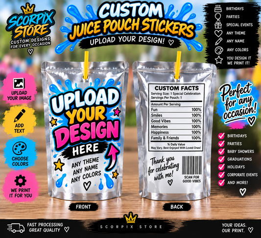 CUSTOM JUICE LABELS !